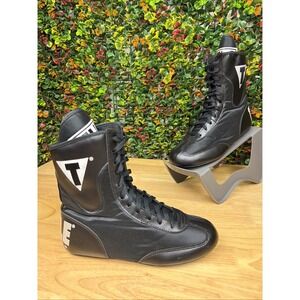Title Boxing Speed Flex Encore Mid Top Boxing Shoes Black White Men's 5 EUR 37.5